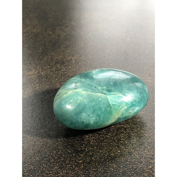 Natural Amazonite Palm Stone Pair Calming Soothing Amazonite Stone Polished - Picture 4 of 16